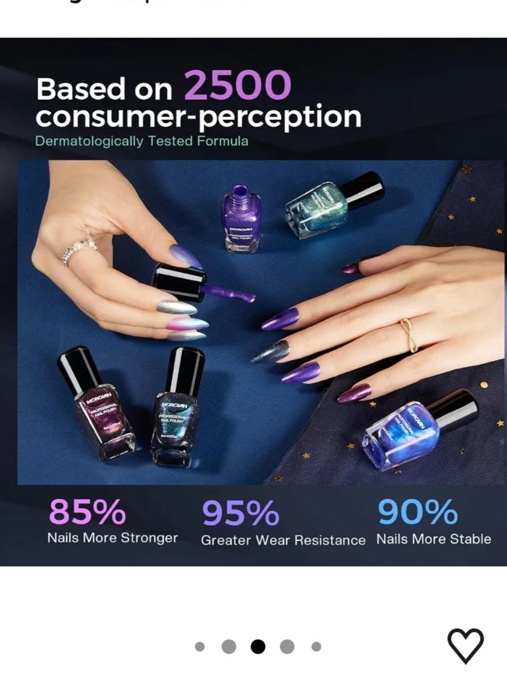 Chameleon Nail Polish Set: 6 Color Holographic Ombre Quick Dry